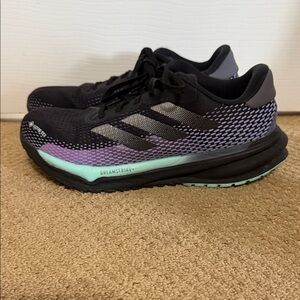 Adidas Women's Black and Lavender Athletic Shoes